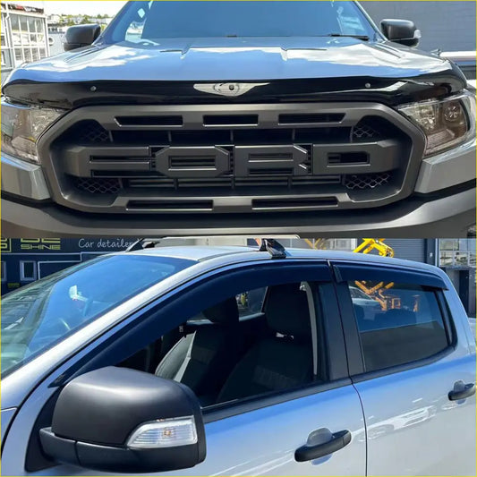 Monsoon and Bonnet Guard OEM Style Ford Ranger PX1 2012-2015 - Door Visor &