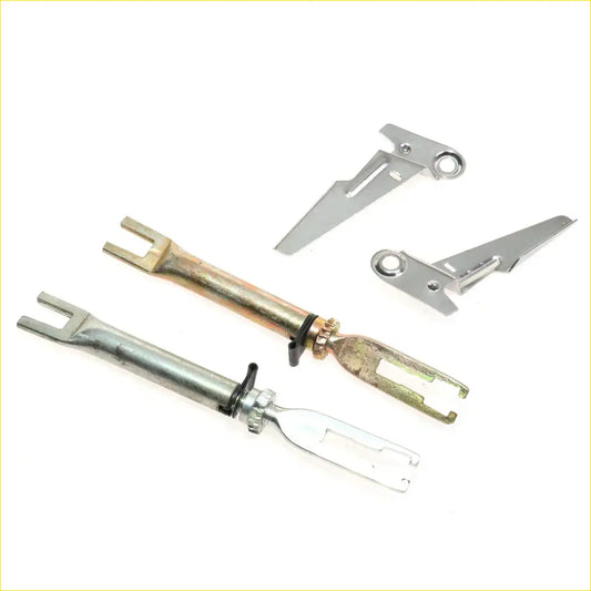 Silver metal rear drum brake shoes adjuster linkage for toyota hilux 2005-2015 with polished finish and joints