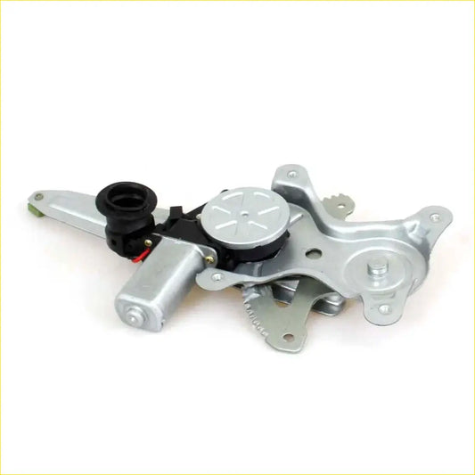 Rear right door window regulator motor for toyota hilux 2005-2015 in silver metal with black plastic and circular gear mechanism