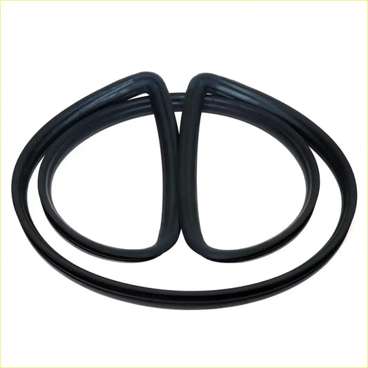Black rubber rear windscreen gasket seal for Toyota Hilux RN50-RN58 1978-1983 smooth flexible circular shape
