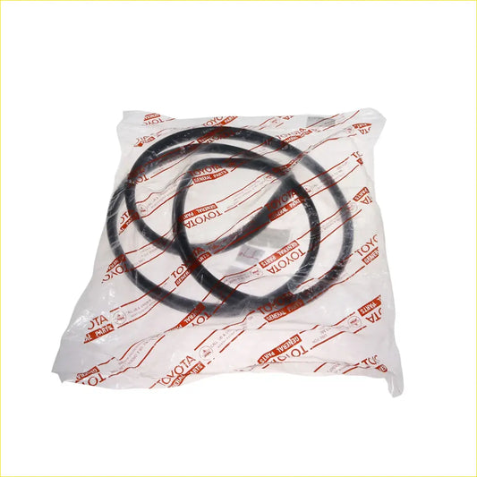 Black rubber rear windshield weatherstrip gaskets for toyota hilux 2-door 1979-1983 in red toyota bag