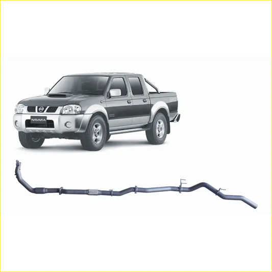 Redback Extreme Duty Exhaust for Nissan Navara D22 2.5L (01/2008 - With Cat / Pipe Only (Loud) - 4x4 Performance System