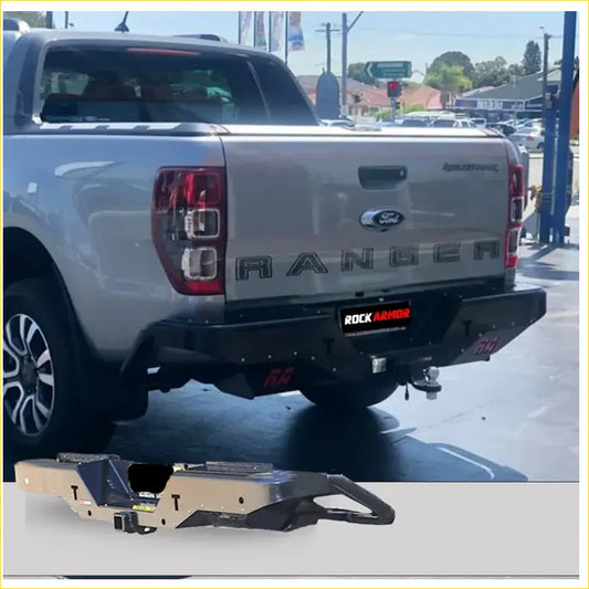 Rockamor Elite Steel Rear Step / Towbar To Suit Ford Ranger Wildtrack