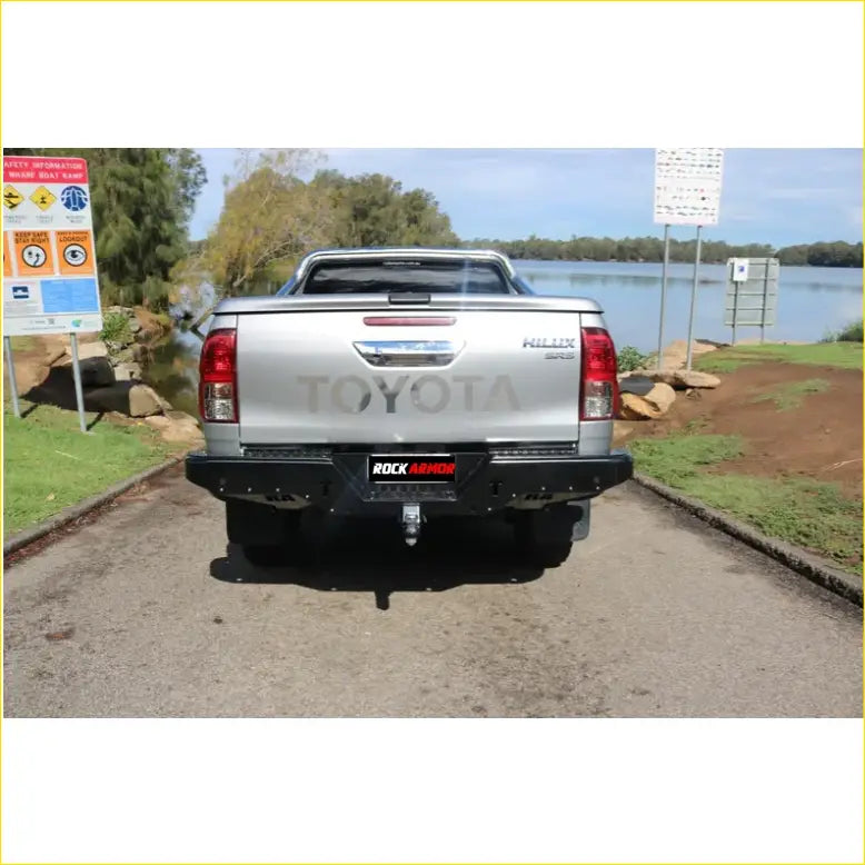 Rockamor Elite Steel Rear Step / Towbar To Suit Toyota Hilux N80 2015+