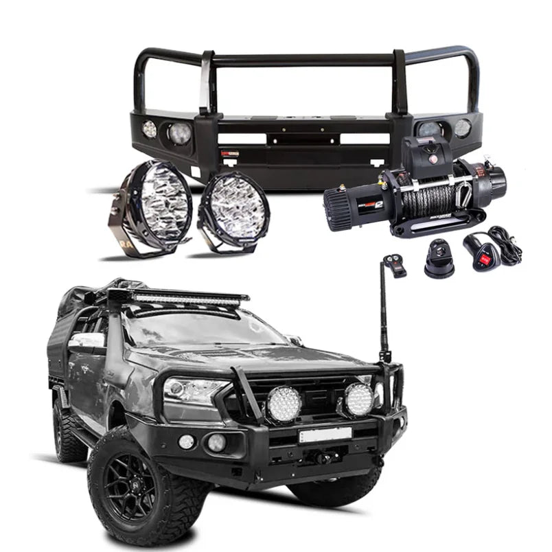 Rockarmor Elite Bullbar Frontal Combo To Suit Ford Ranger 2005- 2020 - Winch Bar