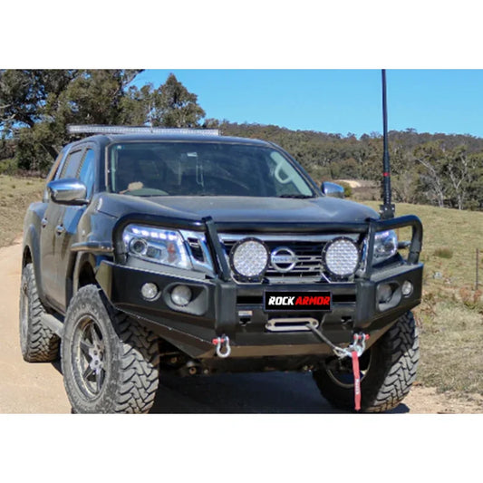 Rockarmor Elite Bullbar Frontal Combo To Suit Nissan Navara Np300 - Winch Bar