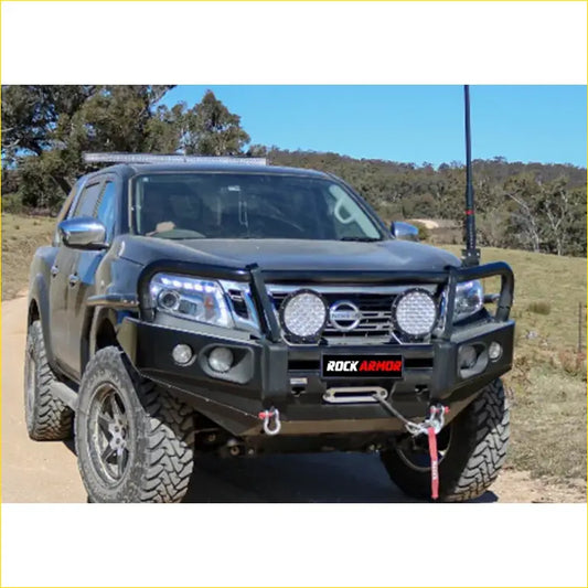 Rockarmor Elite Bullbar Frontal Combo To Suit Nissan Navara Np300 - Winch Bar