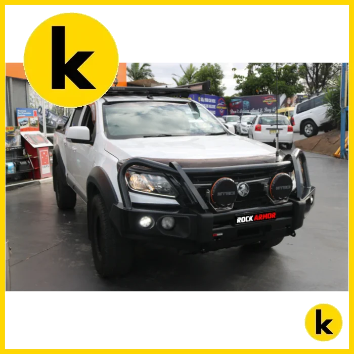 Rockarmor Elite Steel Bullbar To Suit Holden Colorado (Bumper Cut) Winch Bar