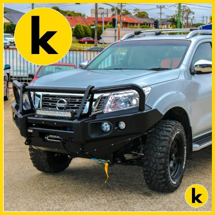 Rockarmor Elite Steel Bullbar To Suit Nissan Navara Np300 D23 2015-2020 (Full Bar Replacement) Winch Bar