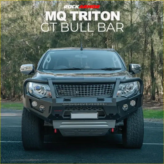 Rockarmor Gt Hoop Bullbar Combo Pack - Mitsubishi Mq Triton - Winch Bar
