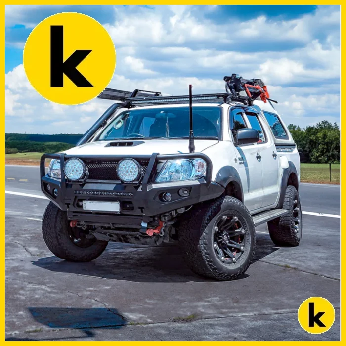 Rockarmor Gt Hoop Steel Bullbar - Toyota Hilux N70 2005-2011 Winch Bar