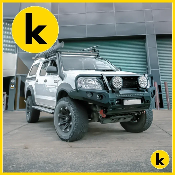 Rockarmor Gt Hoop Steel Bullbar - Toyota Hilux N70 2005-2011 Winch Bar