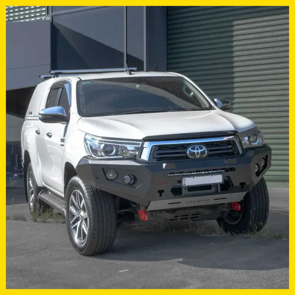 Rockarmor Gt Hoopless Steel Bullbar Combo - Toyota Hilux N80 - Winch Bar