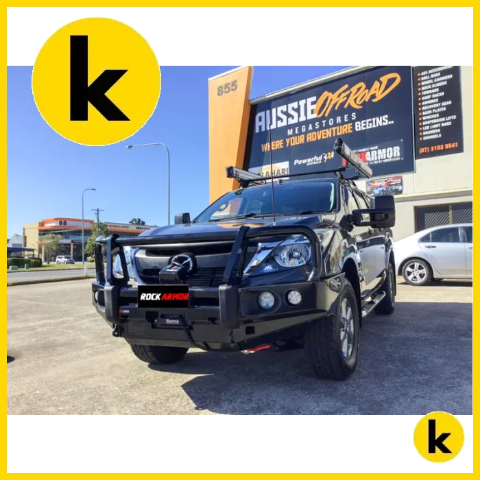 Rockarmor Gt Steel Hoop Bullbar - Mazda Bt50 2020 + (Full Bar Replacement) Winch Bar