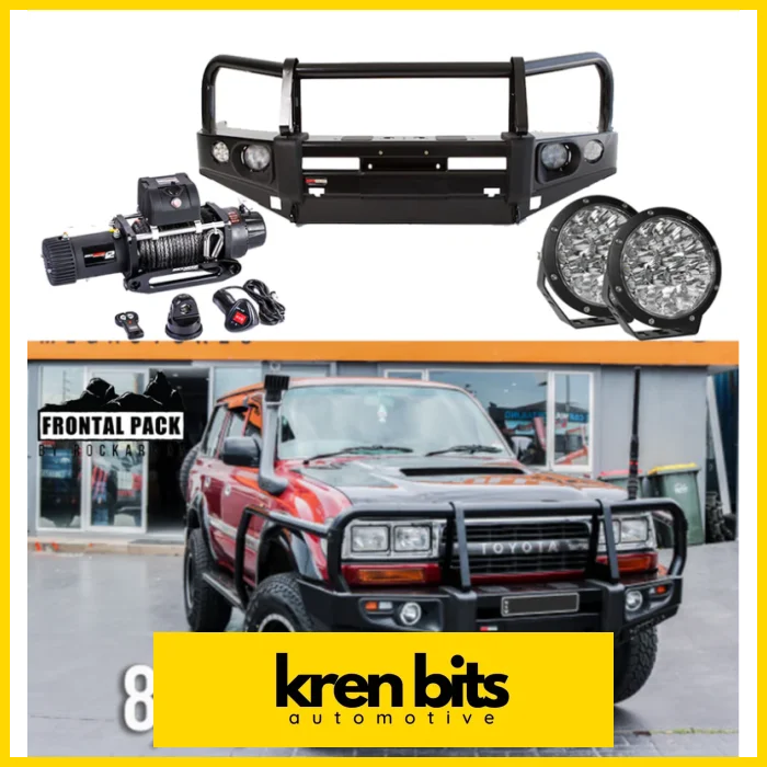Rockarmor Premium Bullbar Frontal Combo To Suit Toyota Landcruiser 80 1990-1997 Winch Bar Combo