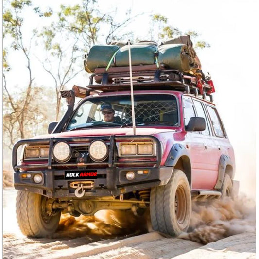 Rockarmor Premium Bullbar Frontal Combo To Suit Toyota Landcruiser 80 - Winch Bar