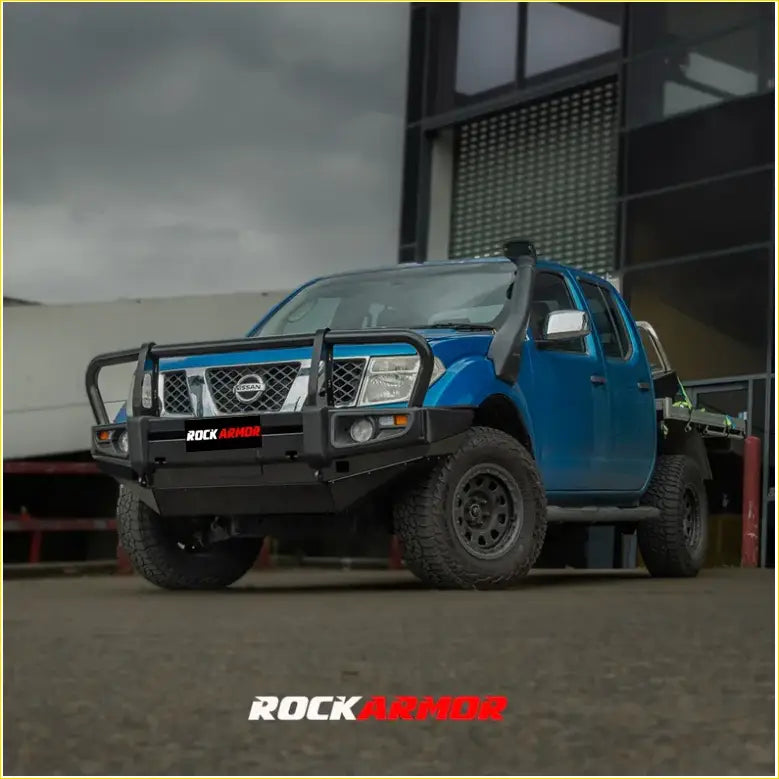 Rockarmor Premium Steel Bullbar To Suit Nissan Navara D40 2005-2015 - Winch Bar