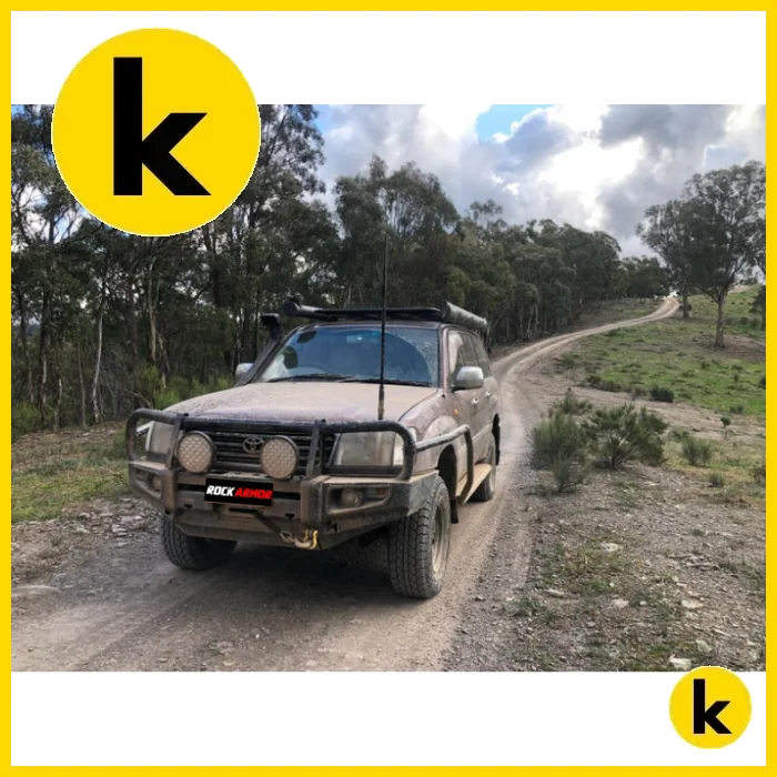 Rockarmor Premium Steel Bullbar To Suit Toyota Landcruiser Fj100 Ifs 1998-2007 (Full Bar Replacement) And Lexus Winch