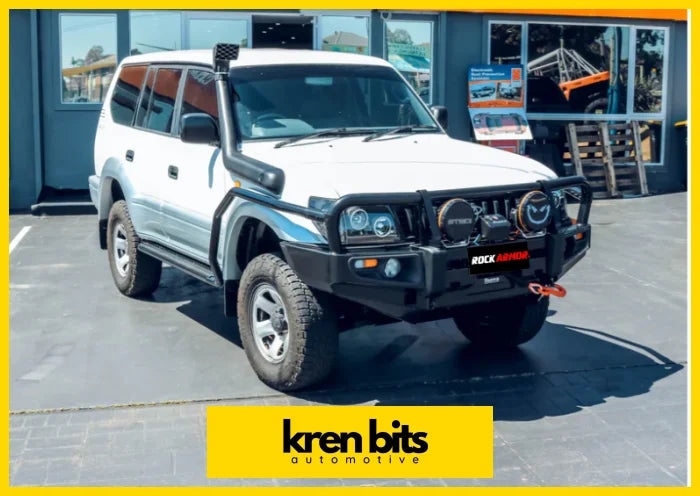 Rockarmor Premium Steel Bullbar To Suit Toyota Prado 1996-2002 Bar Replace Winch Bar