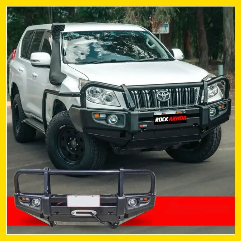 Rockarmor Premium Steel Bullbar To Suit Toyota Prado Fj150 2009-2013 - Winch Bar