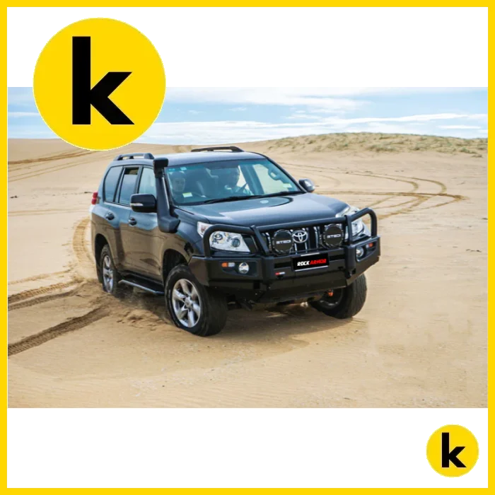 Rockarmor Premium Steel Bullbar To Suit Toyota Prado Fj150 2009-2013 (Bumper Cut) Winch Bar