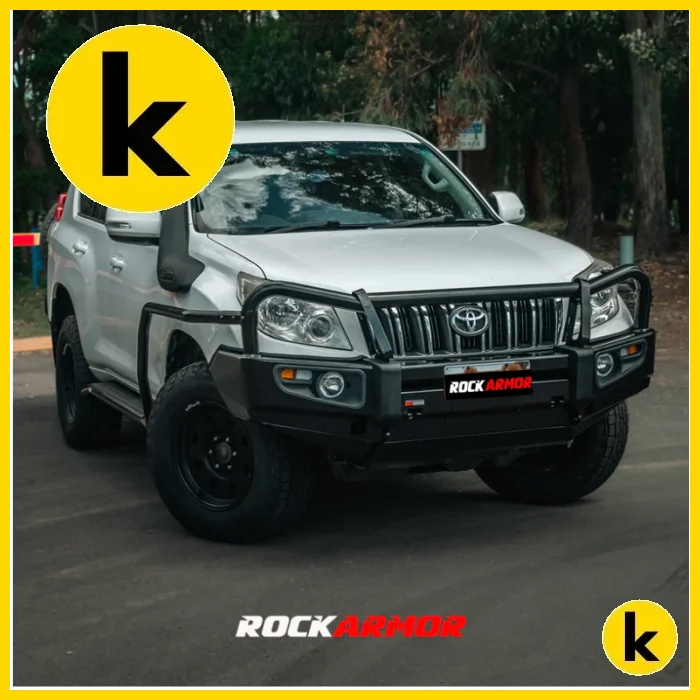 Rockarmor Premium Steel Bullbar To Suit Toyota Prado Fj150 2009-2013 (Bumper Cut) Winch Bar