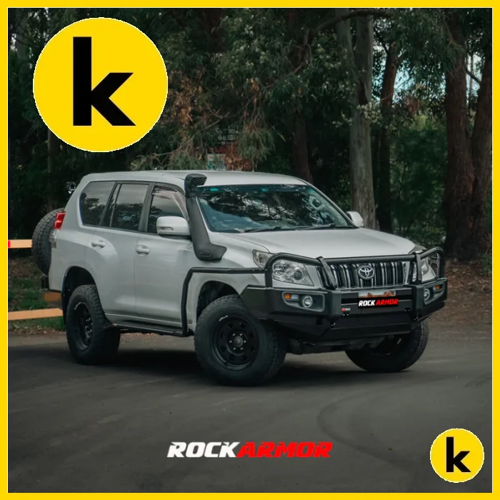 Rockarmor Premium Steel Bullbar To Suit Toyota Prado Fj150 2009-2013 (Bumper Cut) Winch Bar