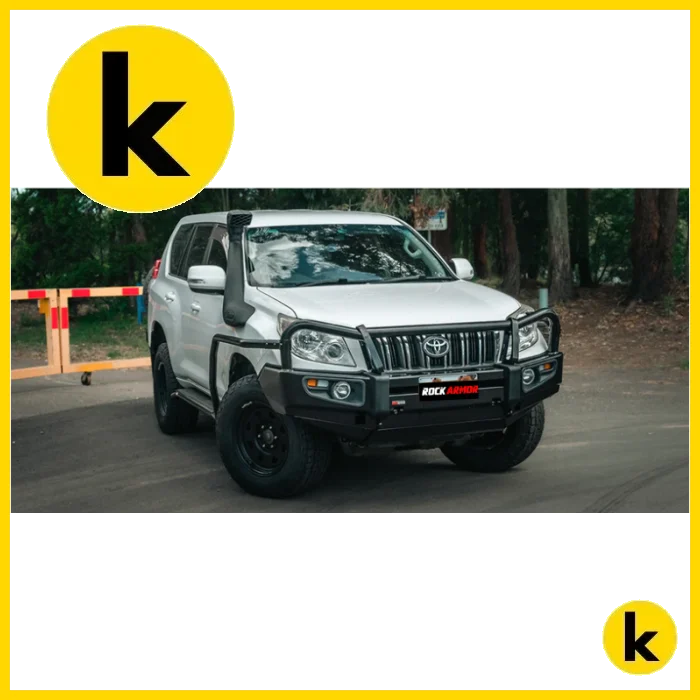 Rockarmor Premium Steel Bullbar To Suit Toyota Prado Fj150 2009-2013 (Bumper Cut) Winch Bar