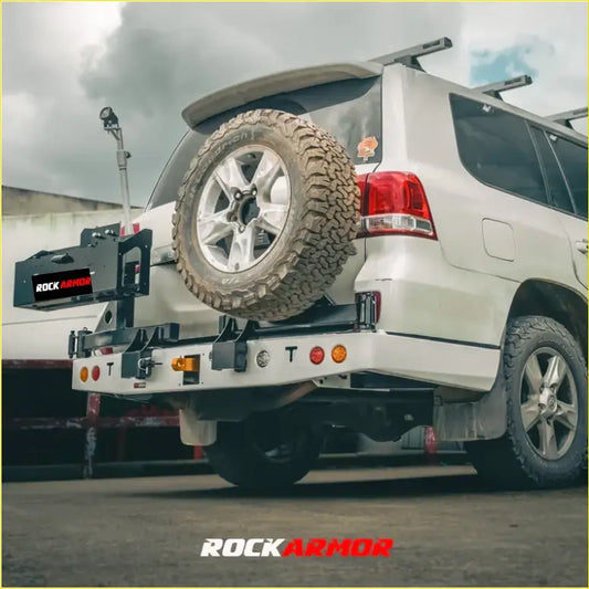 Rockarmor Steel Dual Wheel Carrier To Suit Toyota Landcruiser Fj200