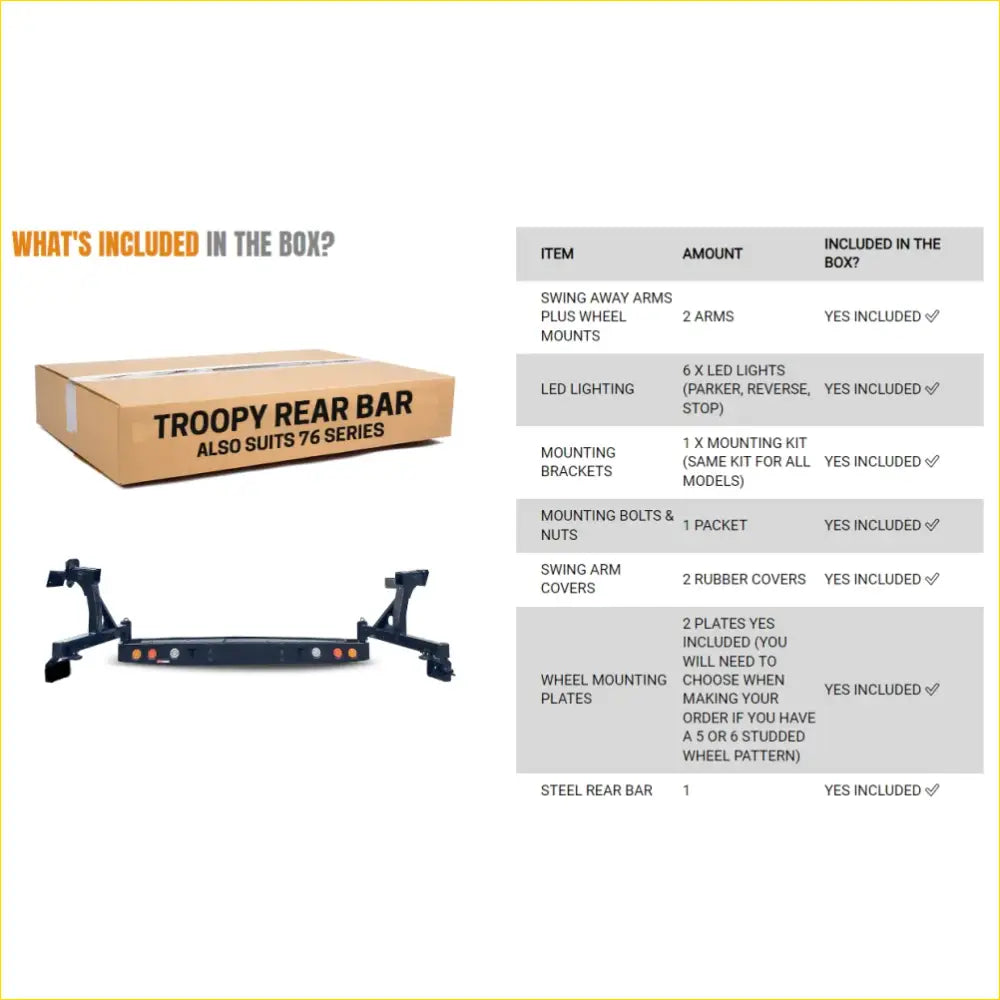 Rockarmor Steel Dual Wheel Carrier To Suit Toyota Landcruiser Fj75,
