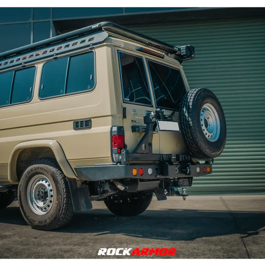 Rockarmor Steel Dual Wheel Carrier To Suit Toyota Landcruiser Fj75,