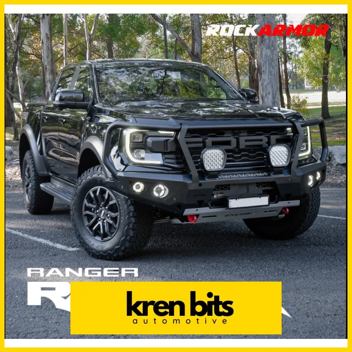 Rockarmor Steel Gt Hoop Bull Bar - Ranger Raptor Next Gen 2023-2024 (Full Bar Replacement) Winch Bar