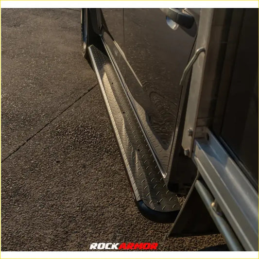 Rockarmor Steel Rock Sliders Side Steps To Suit Isuzu Dmax 08/20+