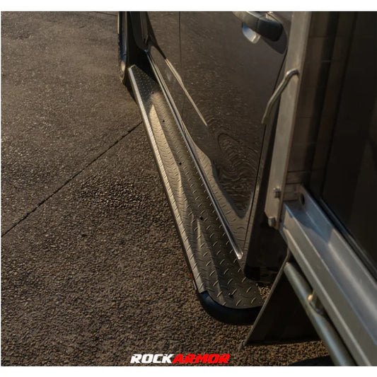 Rockarmor Steel Rock Sliders Side Steps To Suit Mazda Bt50 08/20+