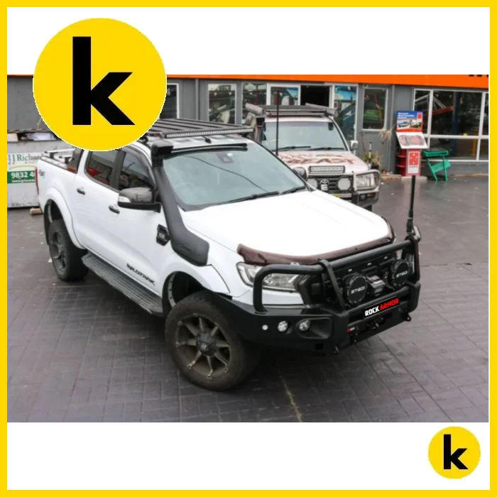 Rockarmor Steel Rockslider Side Steps To Suit Ford Ranger Px1,2,3 Dual Cab/Extra Cab 2012-2022 Side Steps