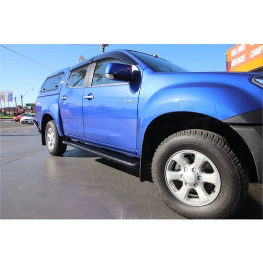 Rockarmor Steel Rockslider Side Steps To Suit Isuzu Dmax Dual Cab