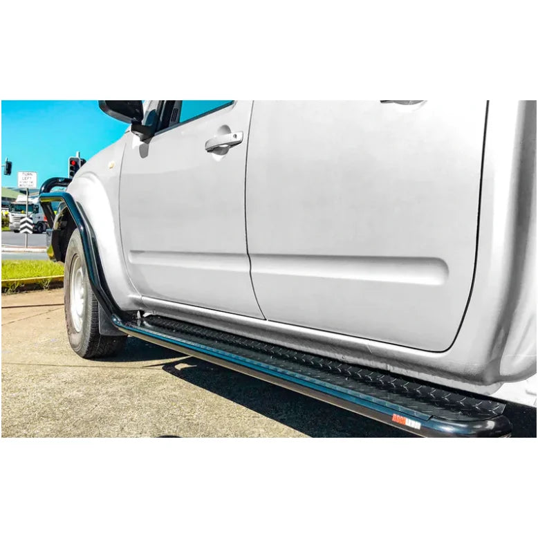 Rockarmor Steel Rockslider Side Steps To Suit Nissan Navara D40