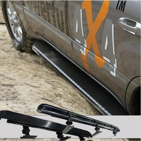 Rockarmor Steel Rockslider Side Steps To Suit Toyota Landcruiser