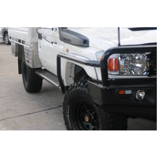 Rockarmor Steel Rockslider Side Steps To Suit Toyota Landcruiser 76