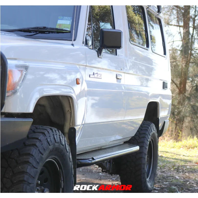 Rockarmor Steel Rockslider Side Steps To Suit Toyota Landcruiser 78