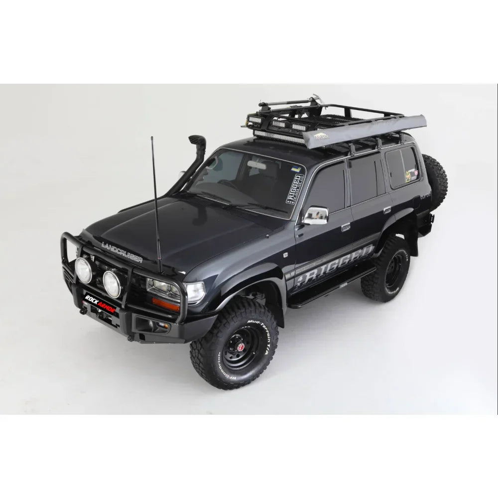 Rockarmr Premium Steel Bullbar To Suit Toyota Landcruiser Fj80 - Winch Bar