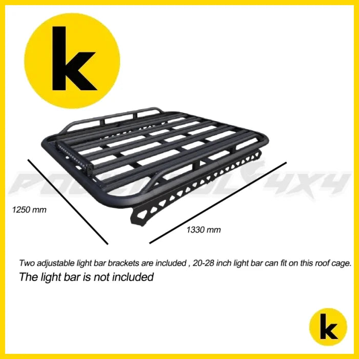 Roof Rack Platform with Side Rail for Nissan Navara NP300