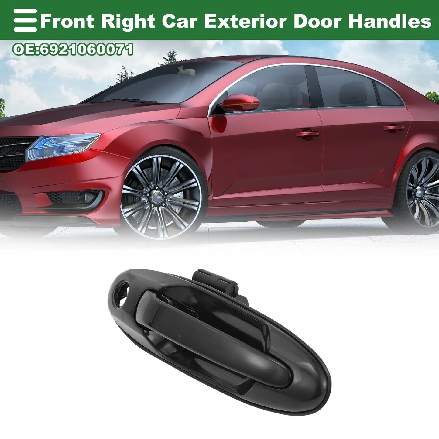 Front Right Exterior Door Handle for Toyota Land Cruiser (2008-2021)