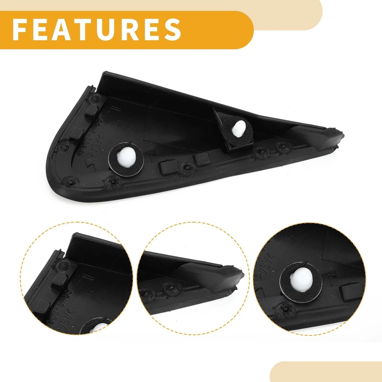 Front Left Side Pillar Triangle Trim for Toyota Land Cruiser (2008-2011)