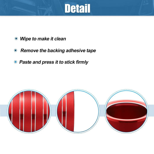 Gear Shift Knob Cover Trim Decal for Toyota 4Runner TRD (2010-2022) Red