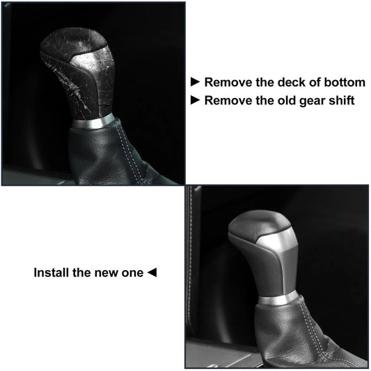 Automatic Gear Stick Shift Knob for Toyota Tacoma (2016-2023) Black Leather