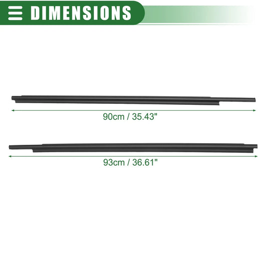 Window Weatherstrip Trim Seal Belt for Toyota (No. 681630C031/681640C031)