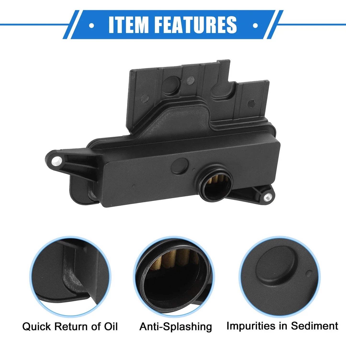 Transmission Filter Kit for Scion TC 2011-2016 Plastic Black with Gasket