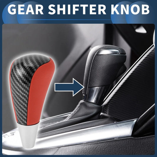 Automatic Gear Shifter Knob for Toyota 4Runner 2003-2021 Faux Leather Black Red