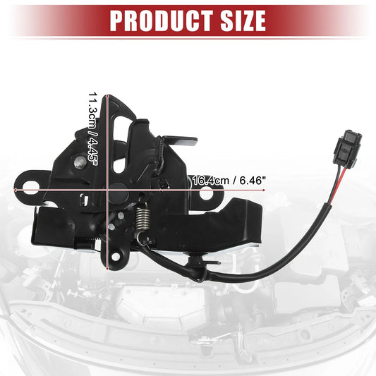 Bonnet Latch with Sensor for Toyota Sienna 2013-2020 - Black Replacement